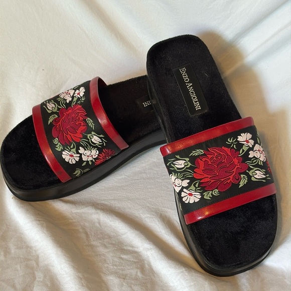 Enzo Angiolini • Platform Sandal Slide • Floral SZ 7M - Picture 1 of 3